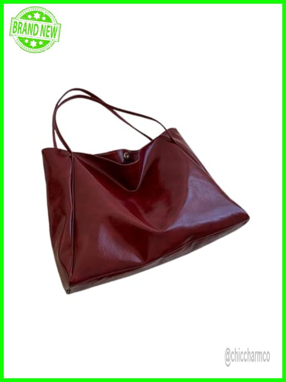 Trendy PU Vintage Large Capacity Handbag Daily Life